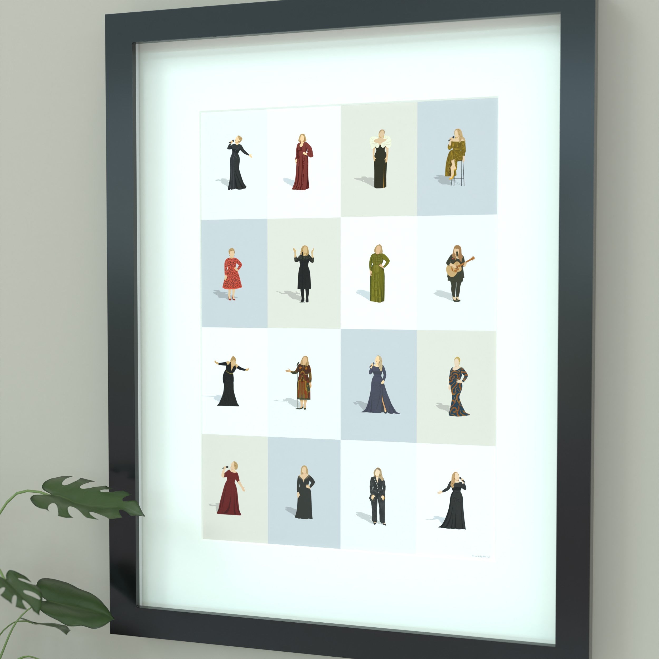 Adele Print - Illustrated Art Print by DGriffinArt