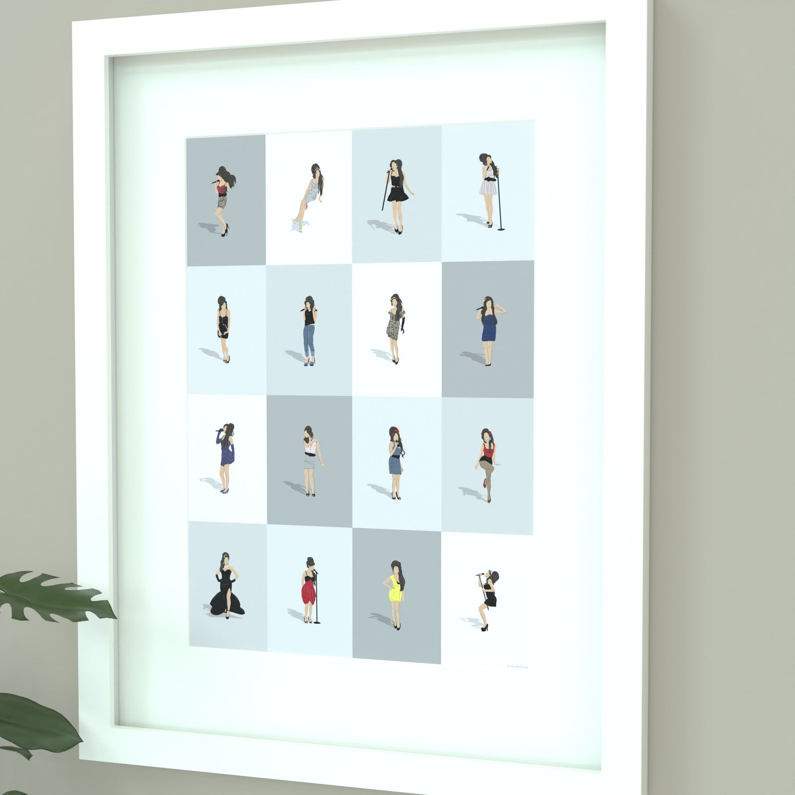 Amy Winehouse Print - Illustrated Art Print by DGriffinArt