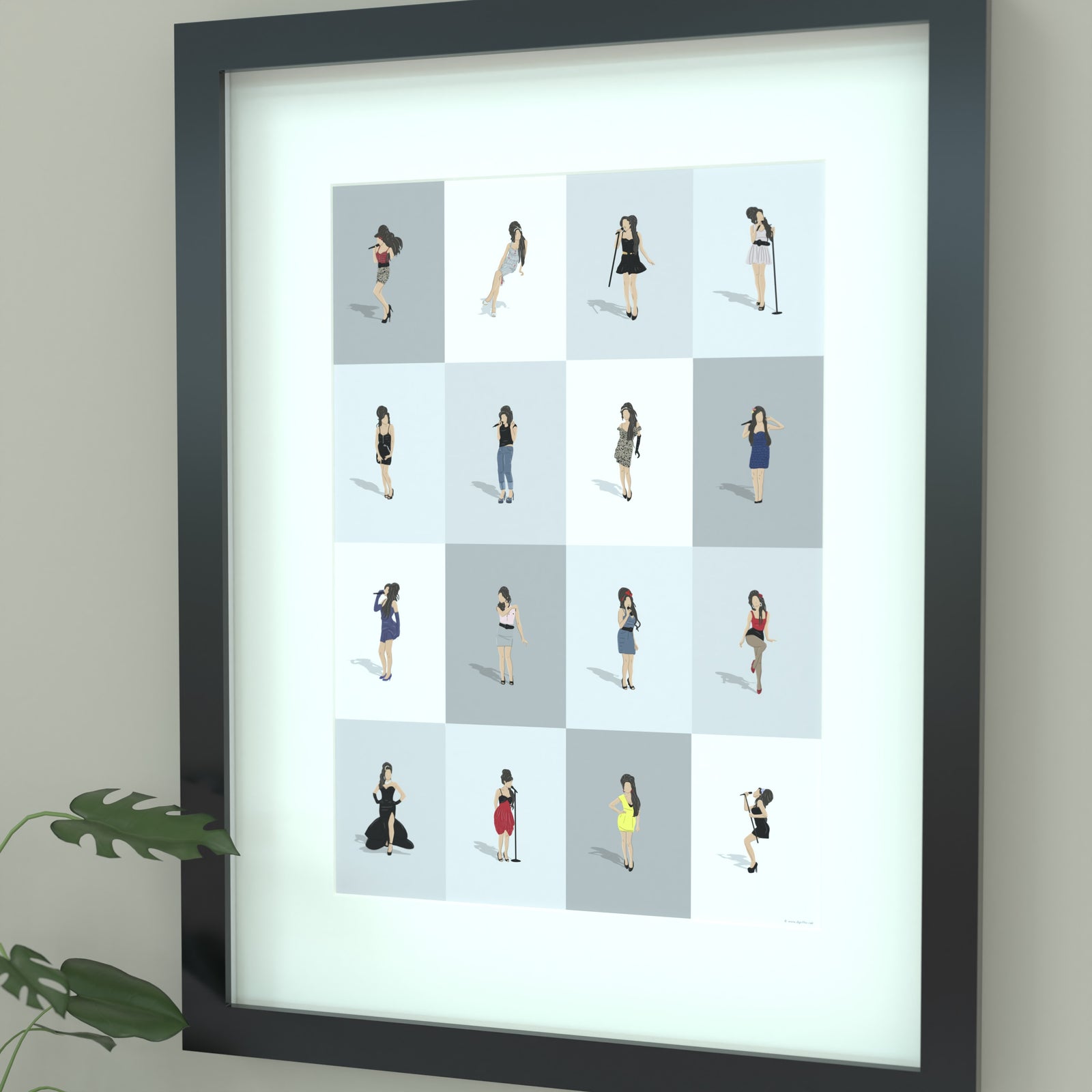 Amy Winehouse Print - Illustrated Art Print by DGriffinArt