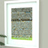 Framed artwork showing an illustrated tribute to Argentina’s 2022 World Cup win, with football-themed details and celebratory styling