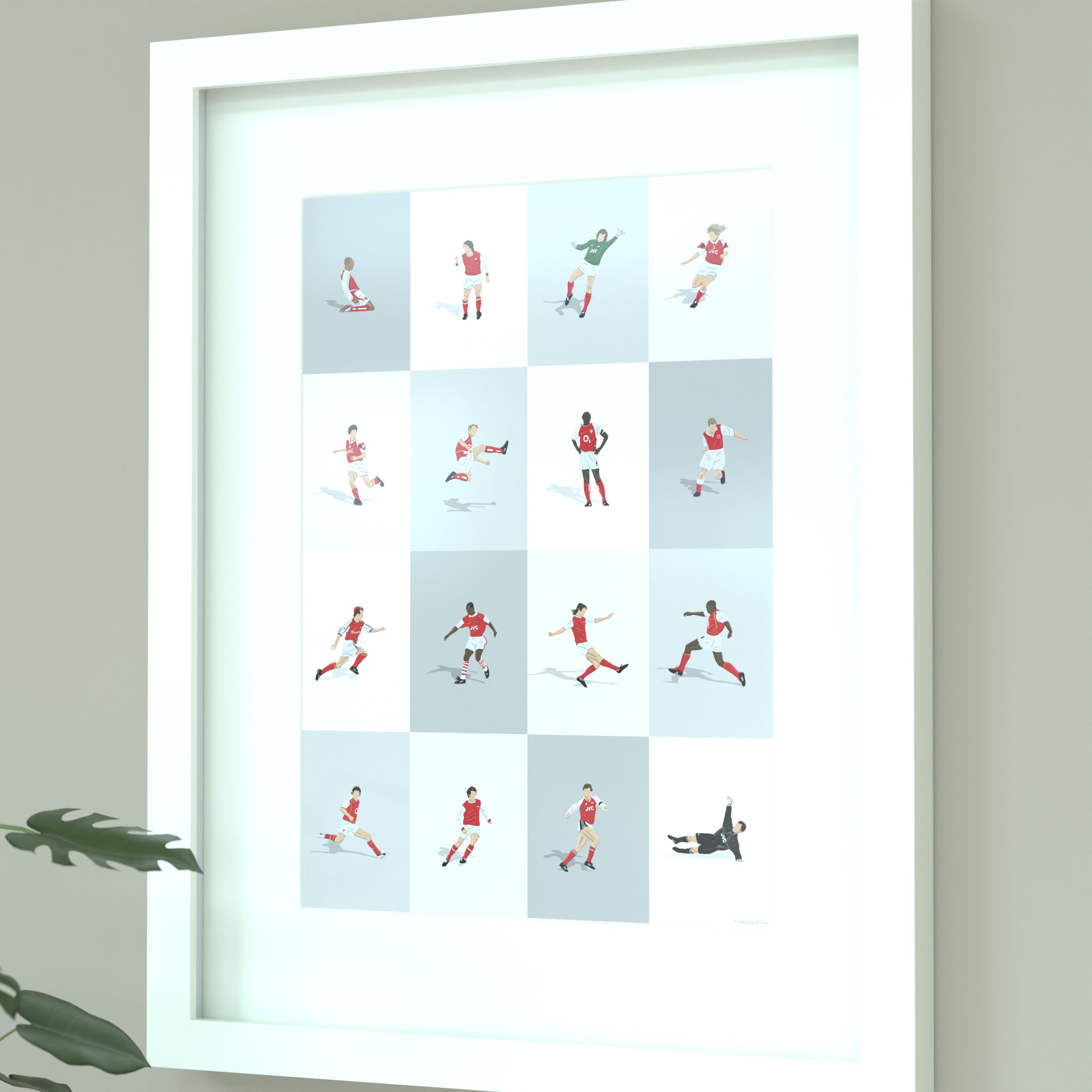 Arsenal's Greatest Players Print - Illustrated Art Print by DGriffinArt