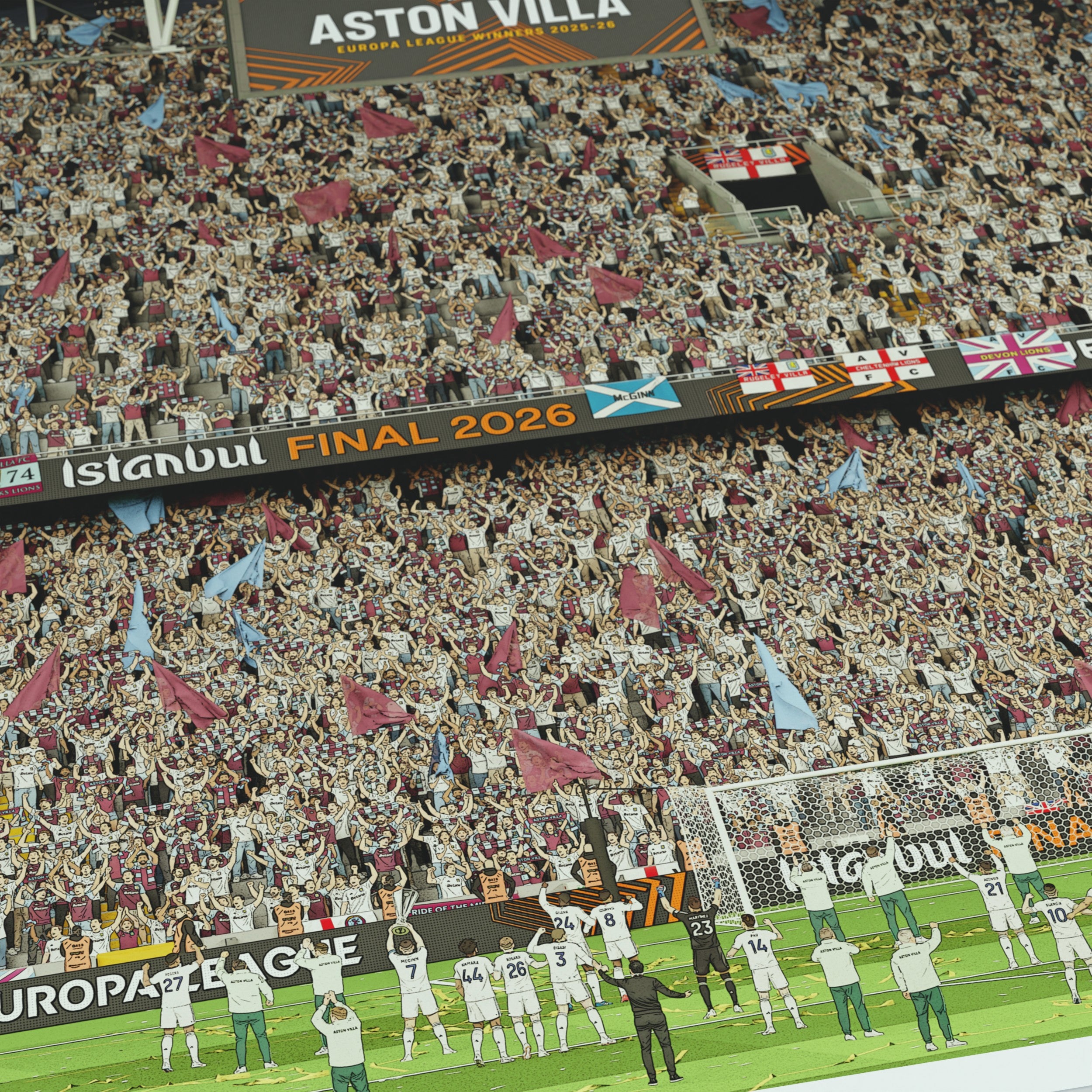 An illustration of Aston Villa Europa Winners 2026