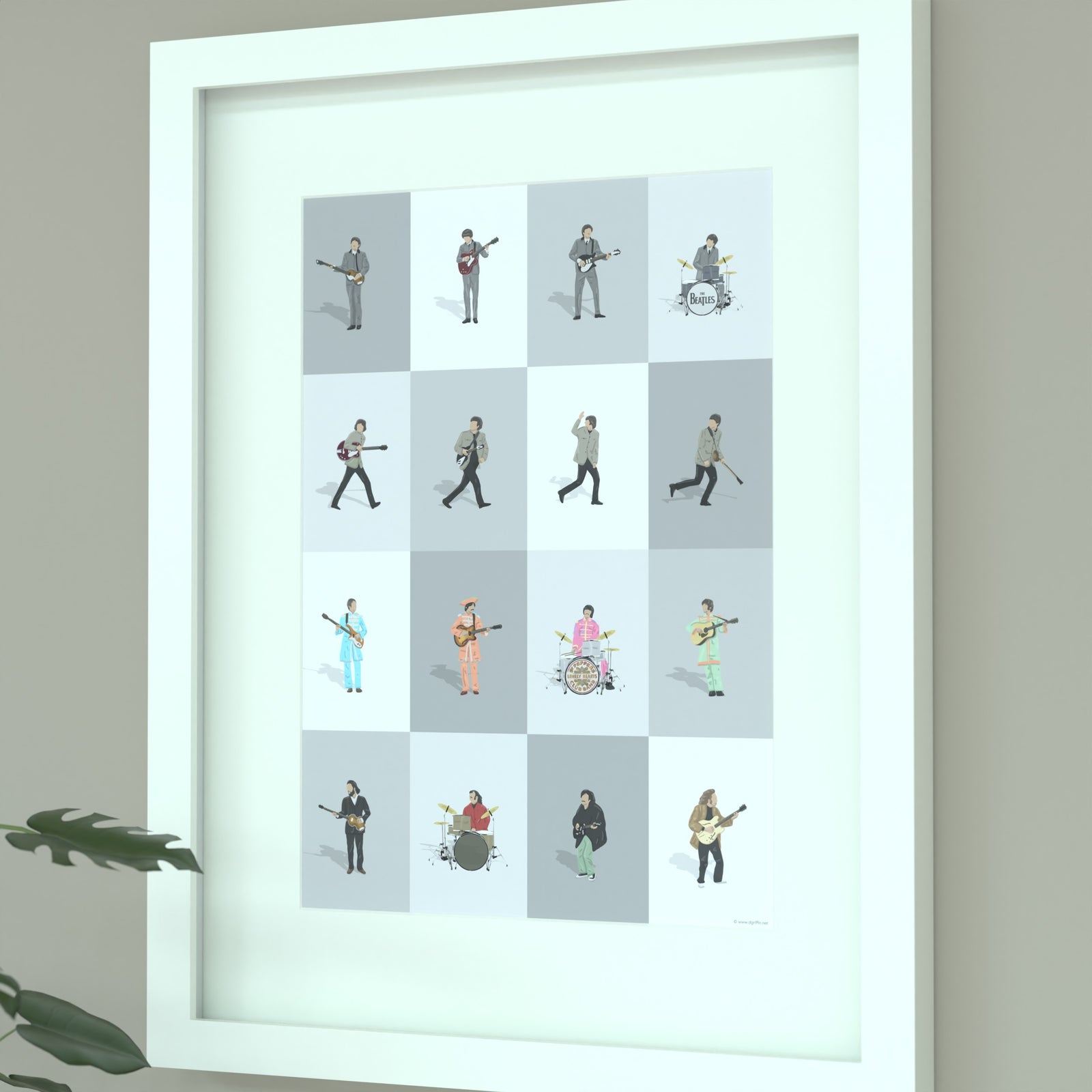 The Beatles Print - Illustrated Art Print by DGriffinArt