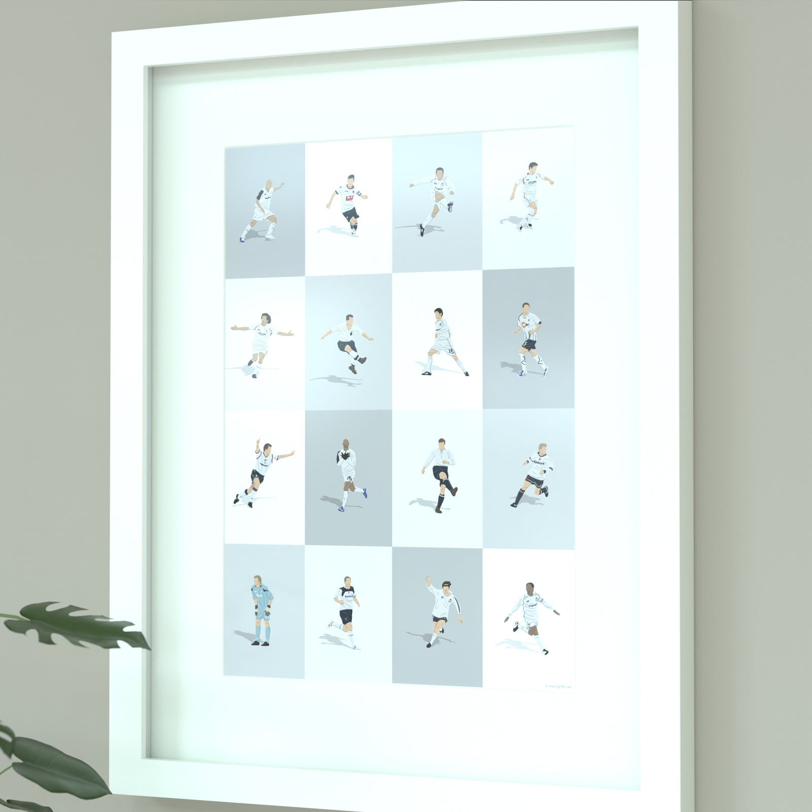 Bolton Wanderer's Greatest Players Print - Illustrated Art Print by DGriffinArt