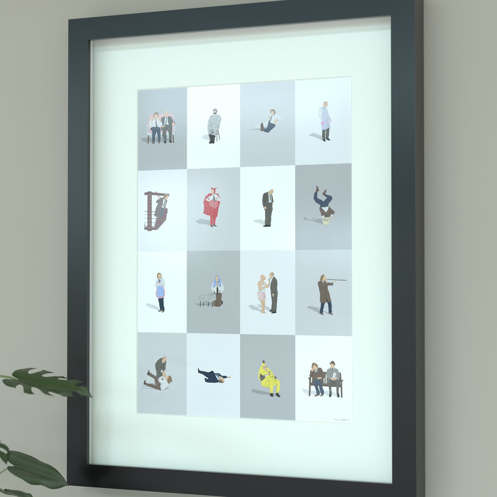 Bottom BBC Print - Illustrated Art Print by DGriffinArt
