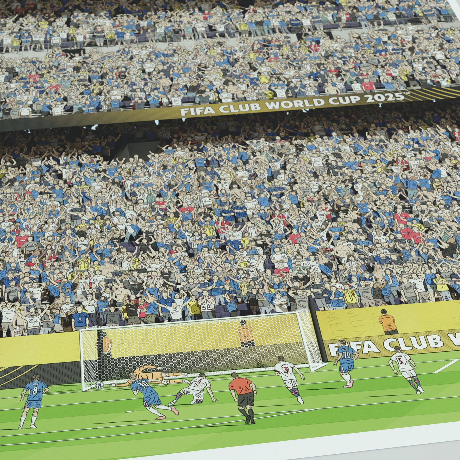Chelsea - World Club Cup 2025 Print - Illustrated Art Print by DGriffinArt
