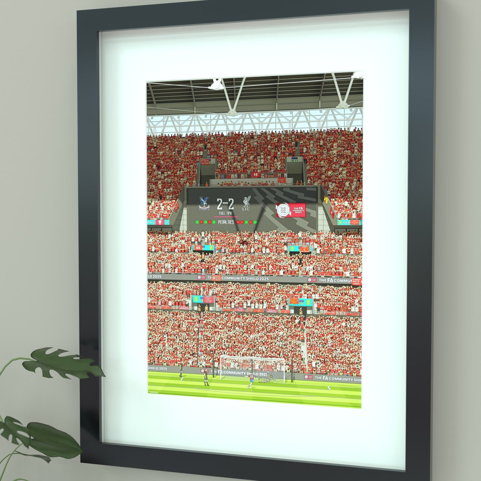 Framed Crystal Palace 2025 Community Shield Final Winners Print