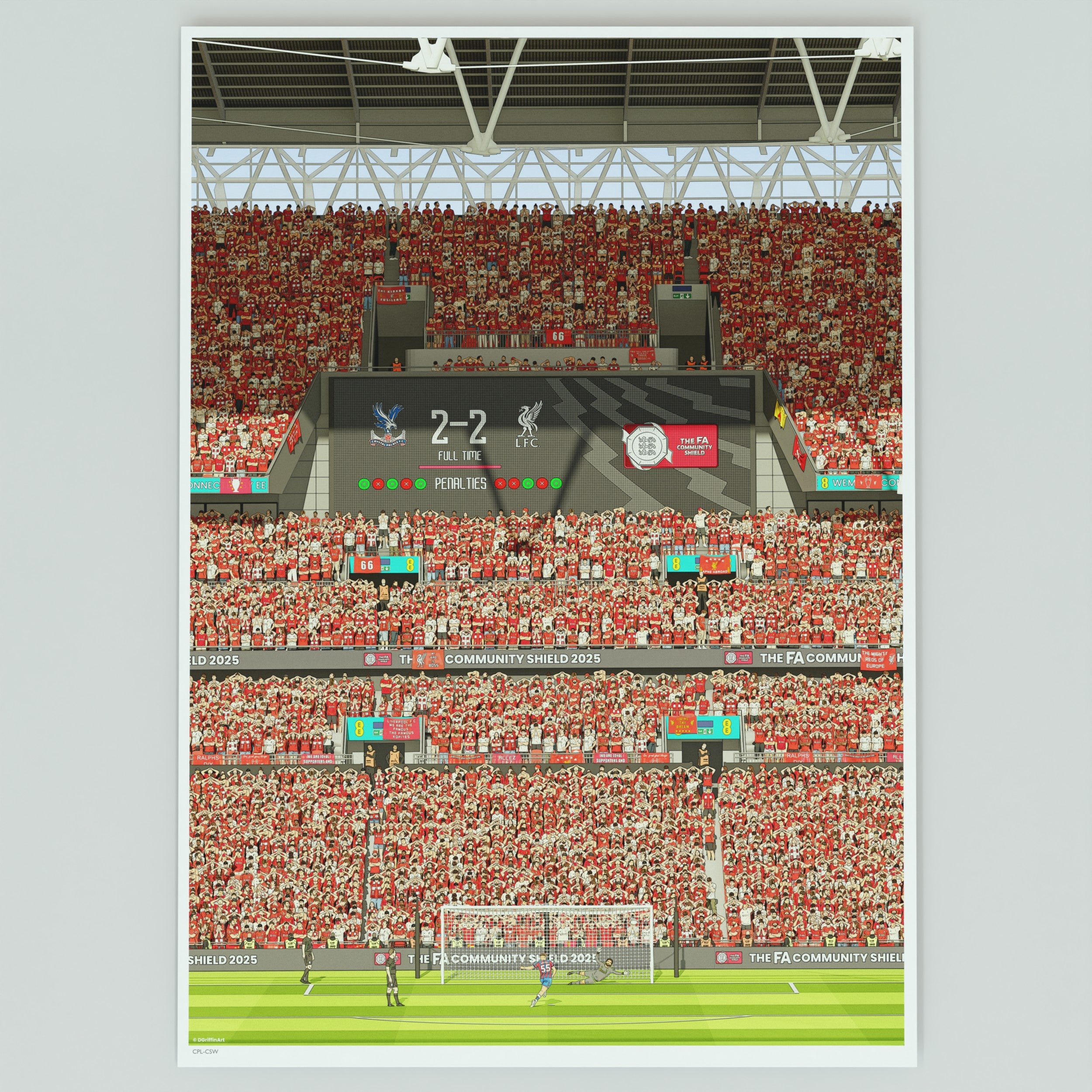 Crystal Palace 2025 Community Shield Final Winners Print