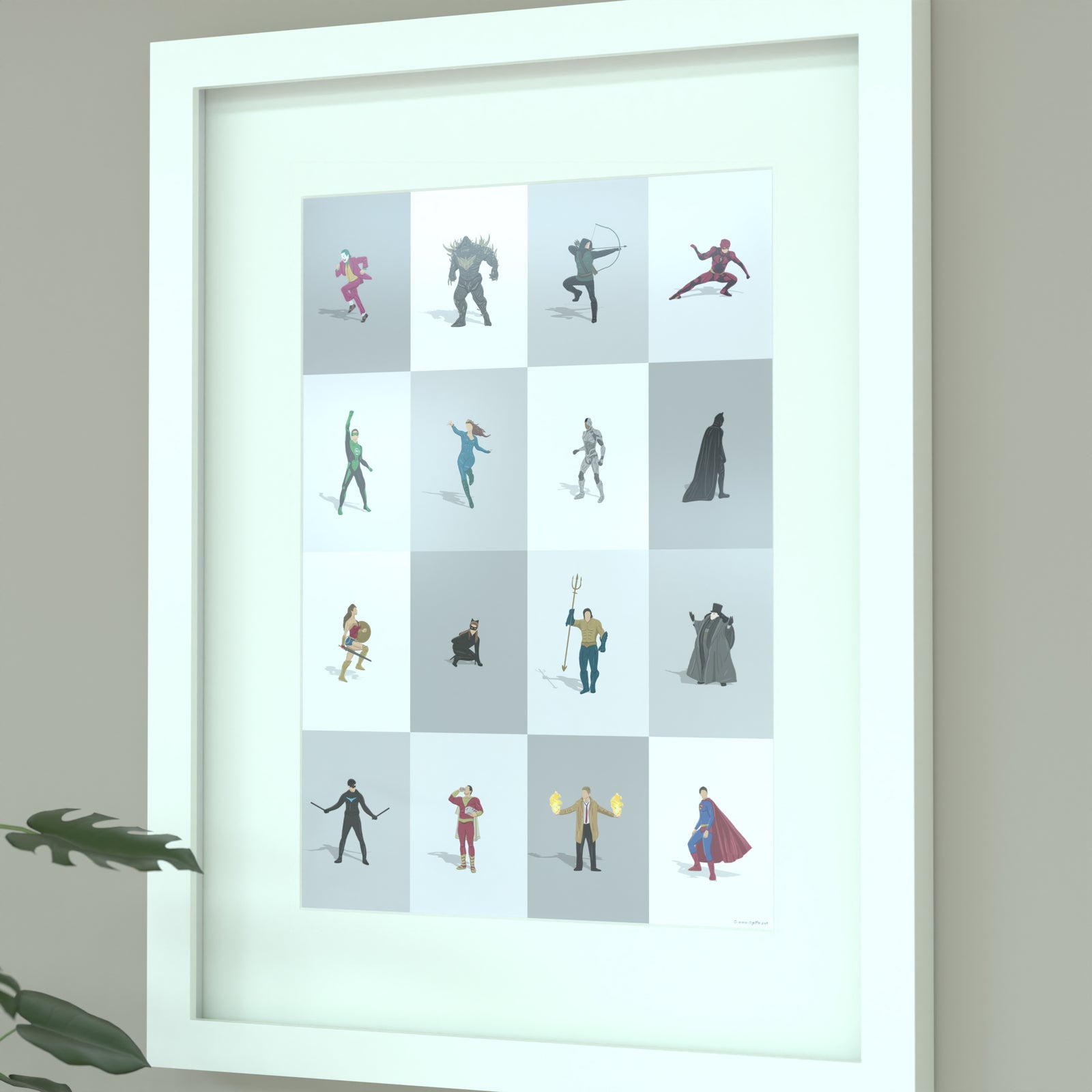 DC Comics Superheroes/ Characters Print - Illustrated Art Print by DGriffinArt