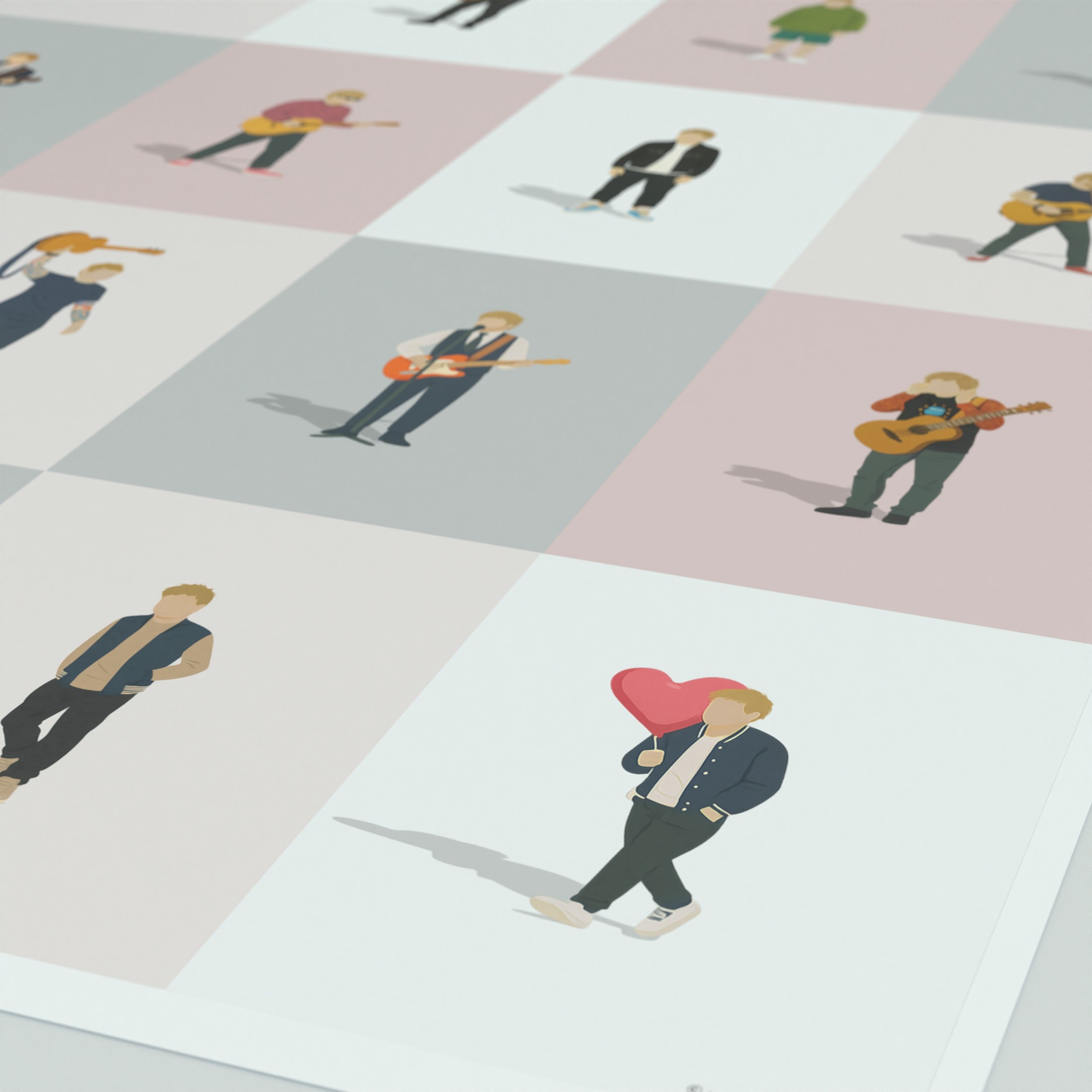 Ed Sheeran Print - Illustrated Art Print by DGriffinArt