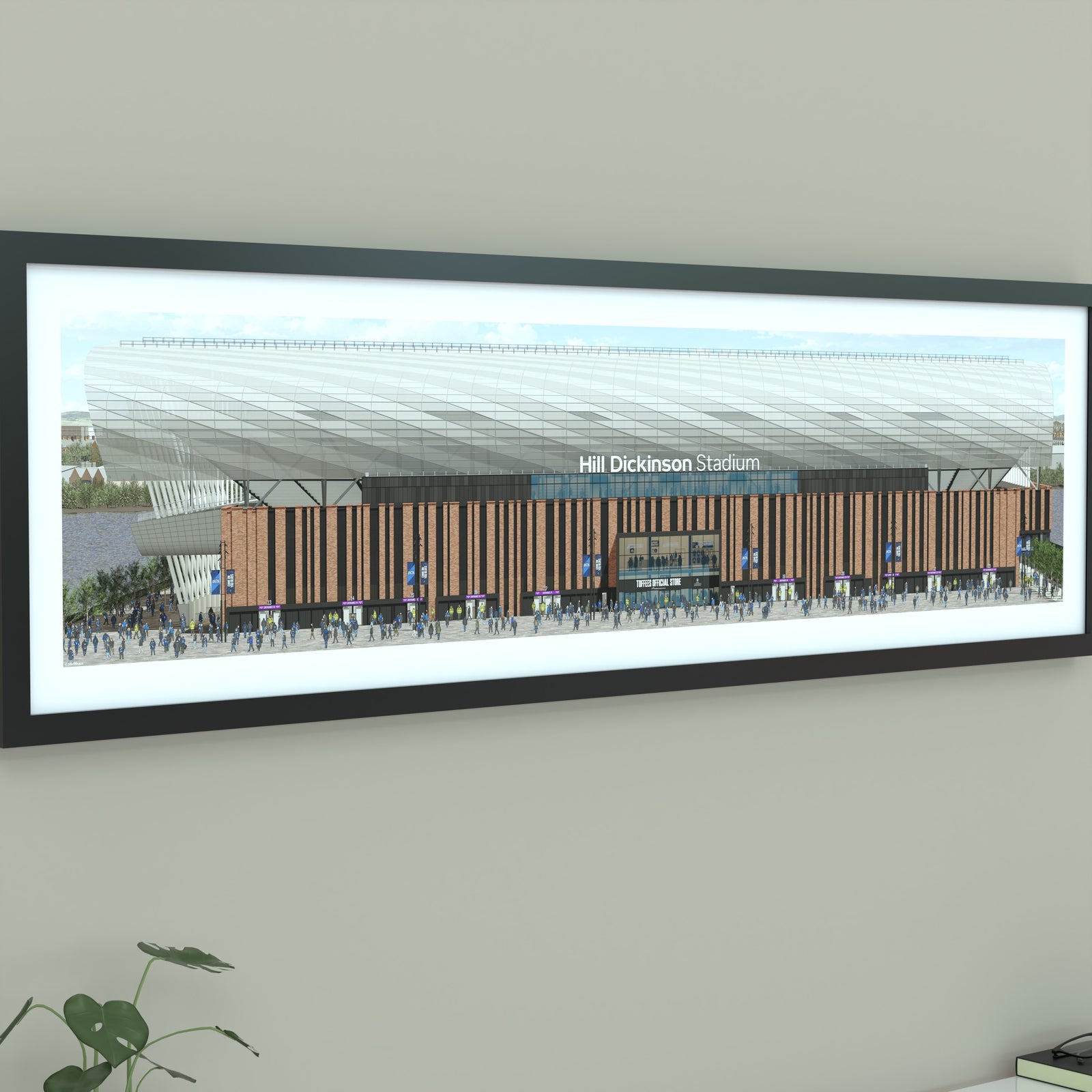 Everton - Hill Dickinson Stadium Panoramic Illustration (Frame not included)