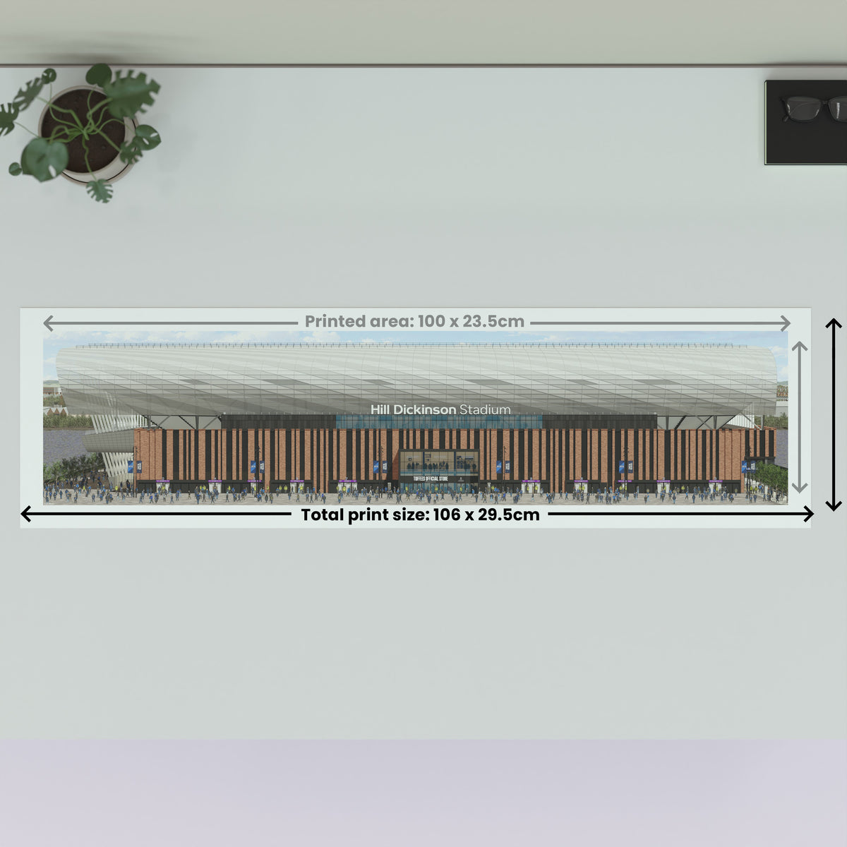 Everton - Hill Dickinson Stadium Panoramic Illustration (Frame not included)