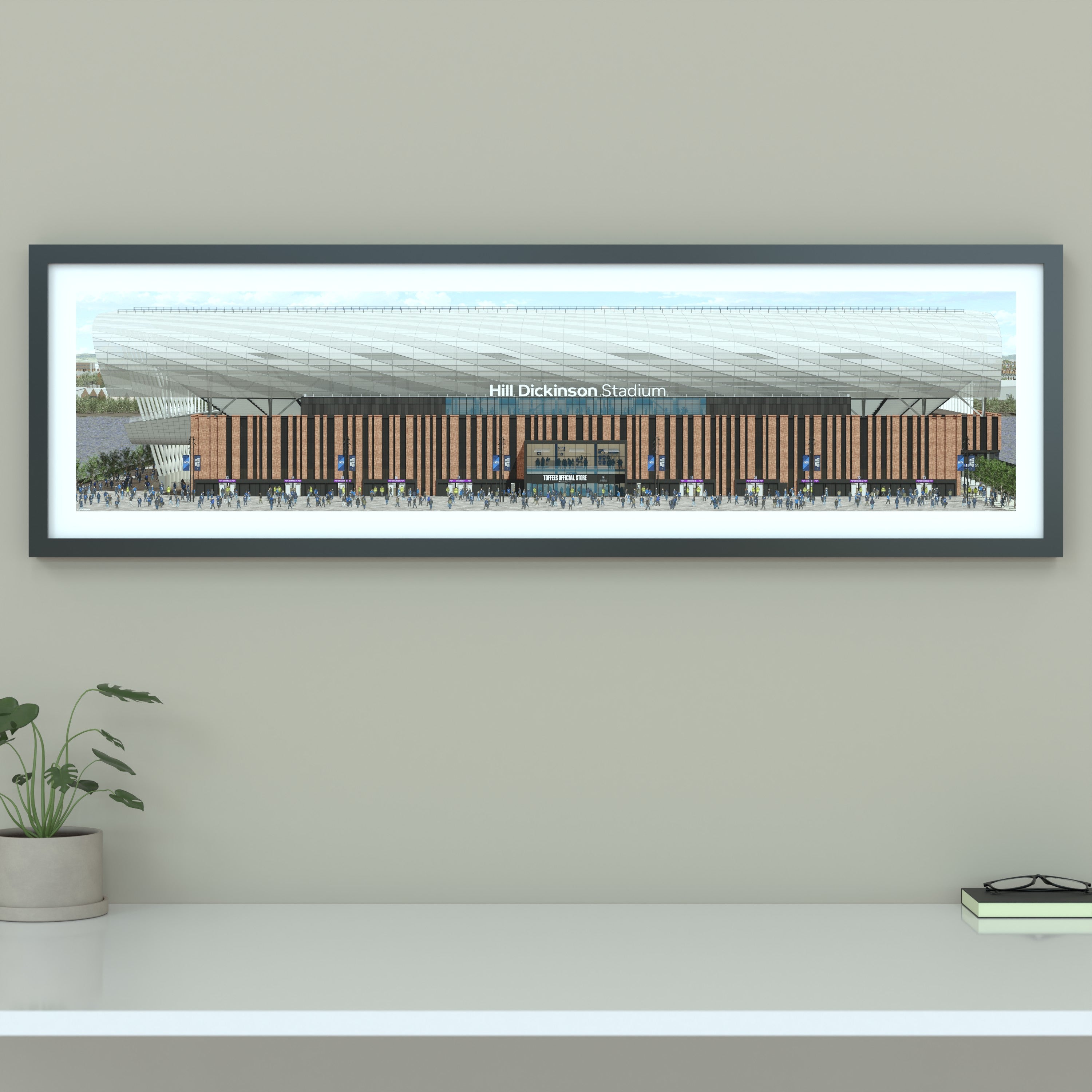 Hill Dickinson Stadium Framed Panoramic Print