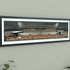 A framed panoramic print of a Fulham's Craven Cottage stadium, displayed on a light gray wall.