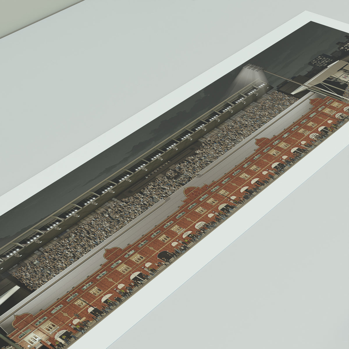 Fulham - Craven Cottage Stadium Panoramic Illustration Print (Frame not included)