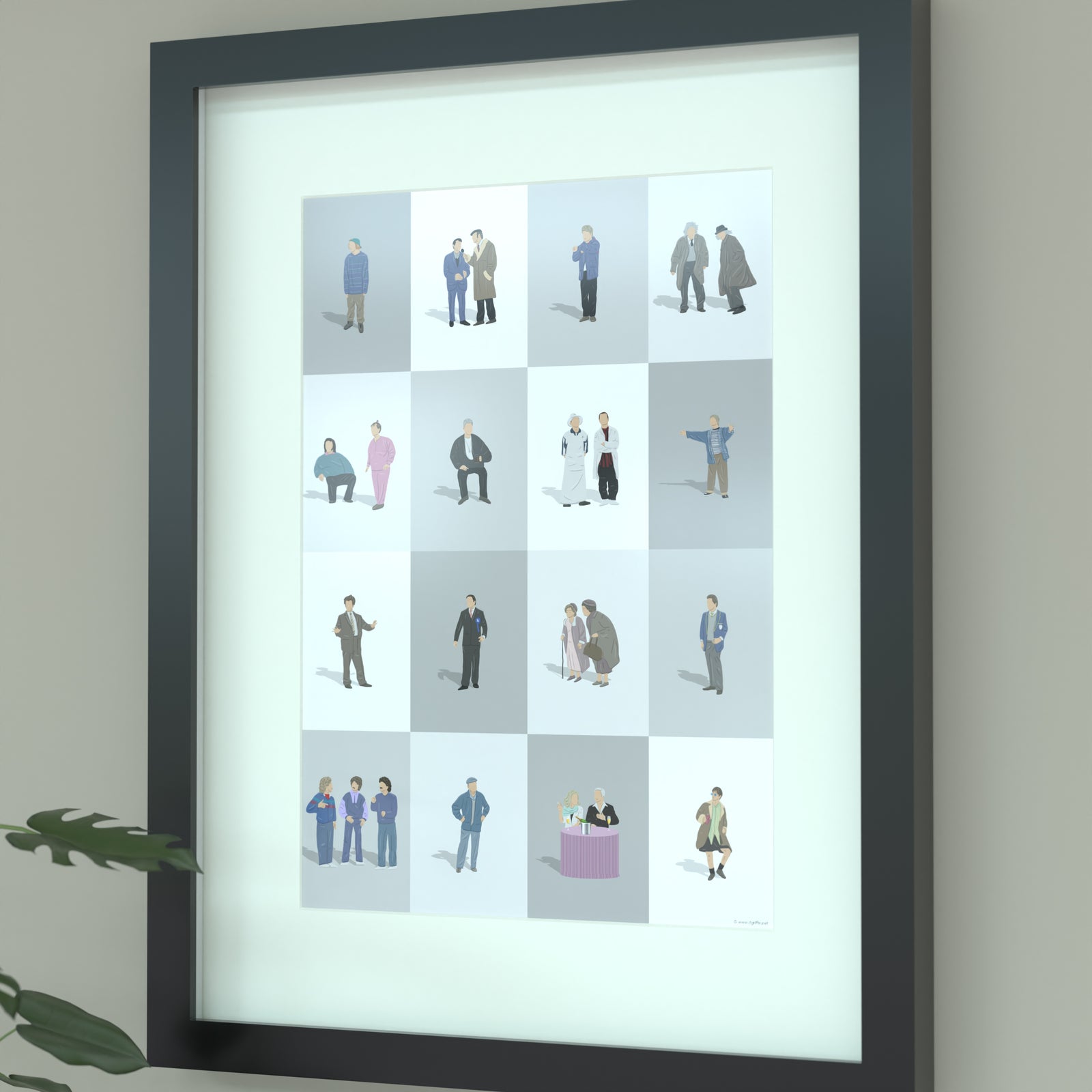 Harry Enfield and Chums Characters Print - Illustrated Art Print by DGriffinArt