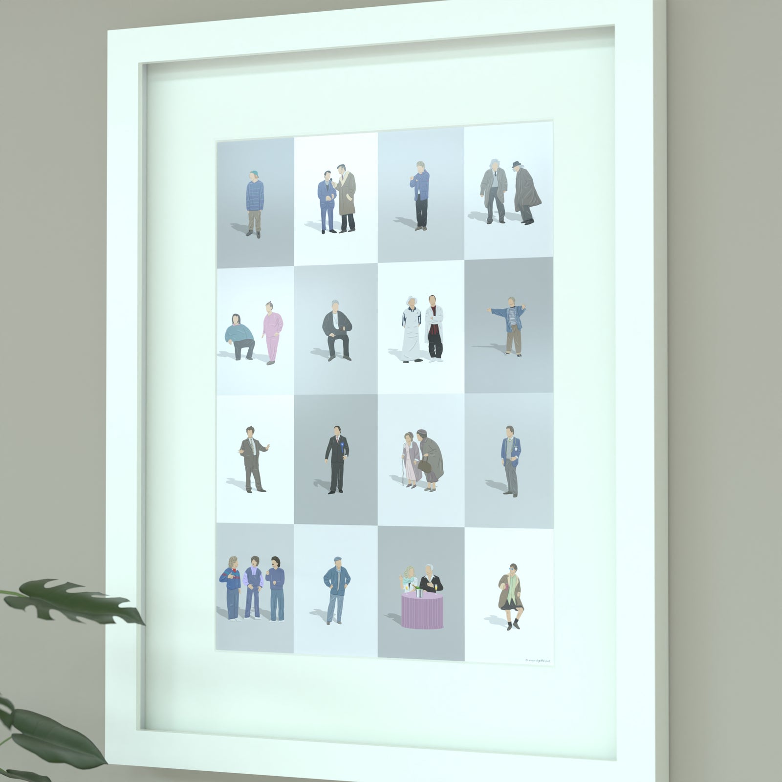 Harry Enfield and Chums Characters Print - Illustrated Art Print by DGriffinArt