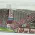Panoramic Illustrated print of Tynecastle Park stadium