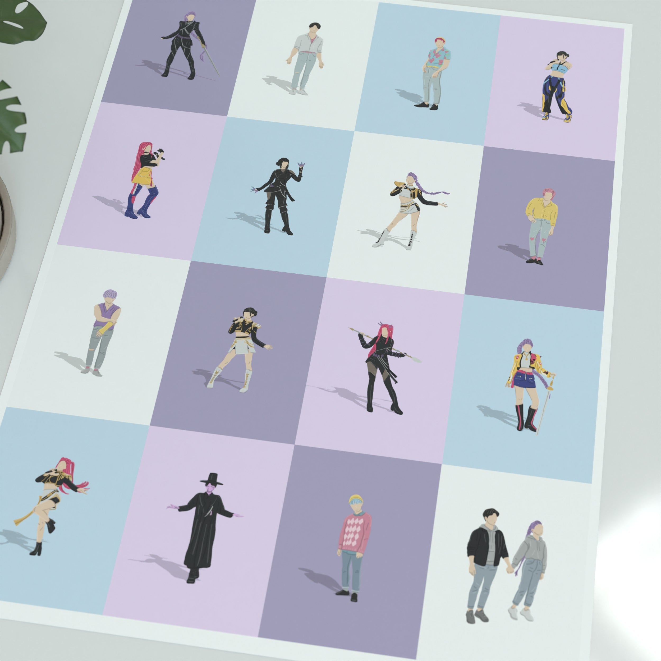 KPop Demon Hunters Print - Illustrated Art Print by DGriffinArt