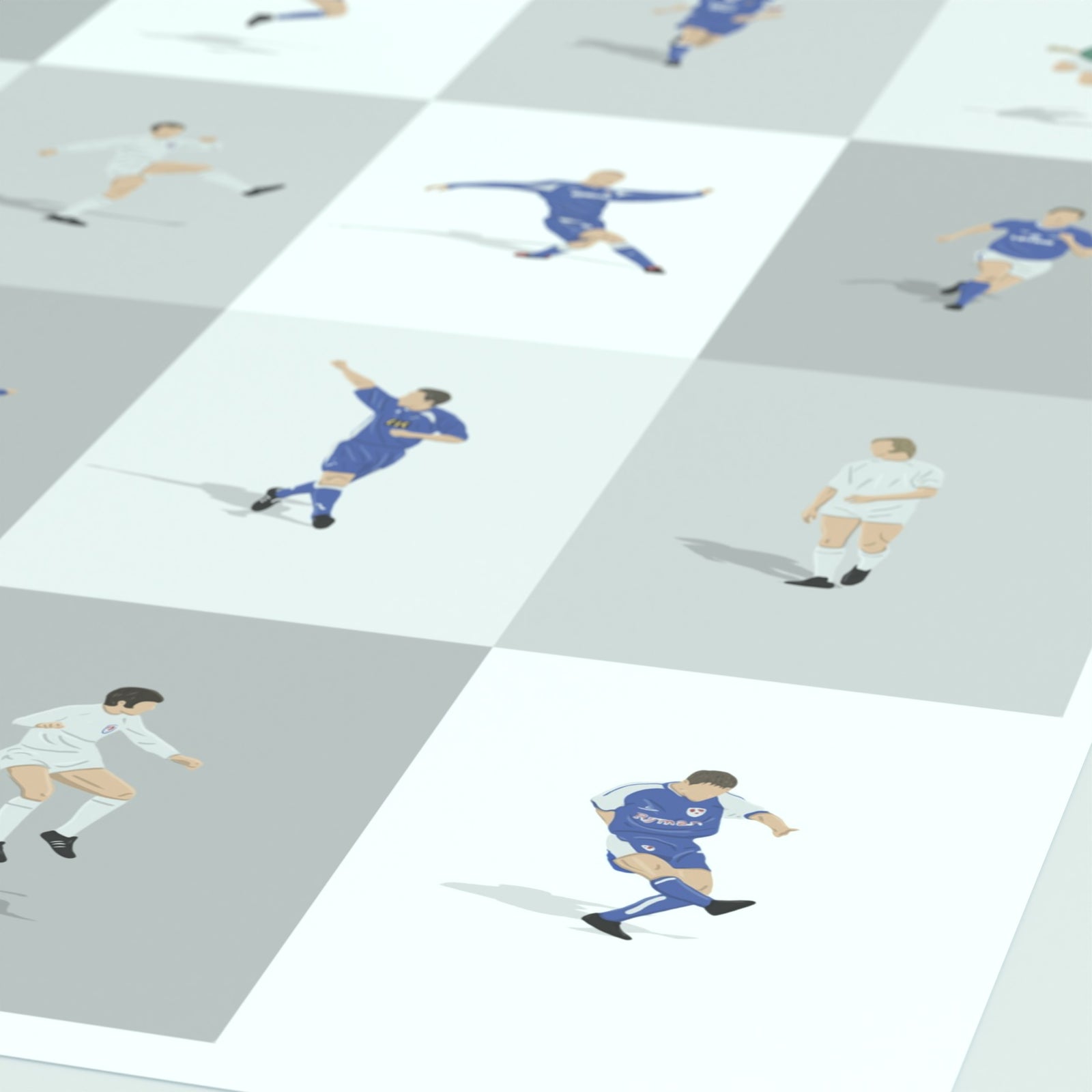 Millwall's Greatest Players Print - Illustrated Art Print by DGriffinArt