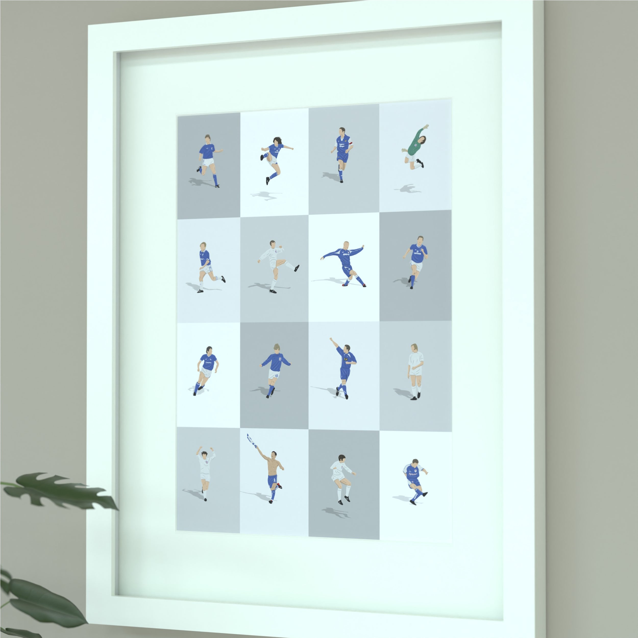 Millwall's Greatest Players Print - Illustrated Art Print by DGriffinArt