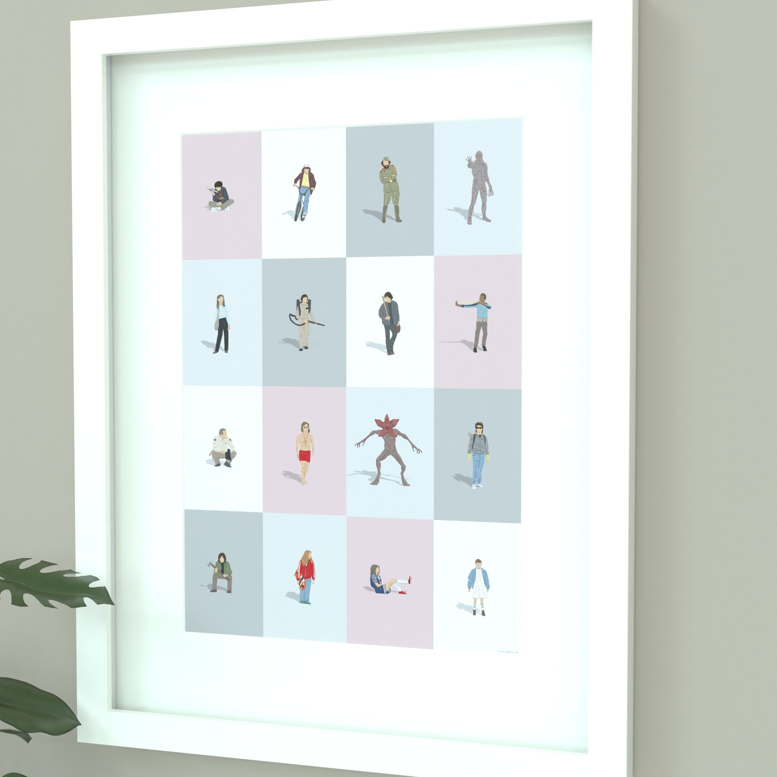 Stranger Things Characters Print