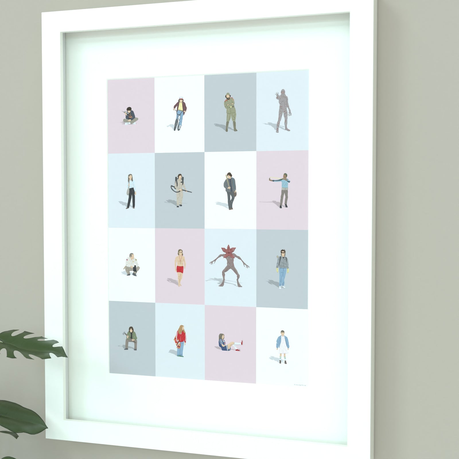 Stranger Things Characters Print