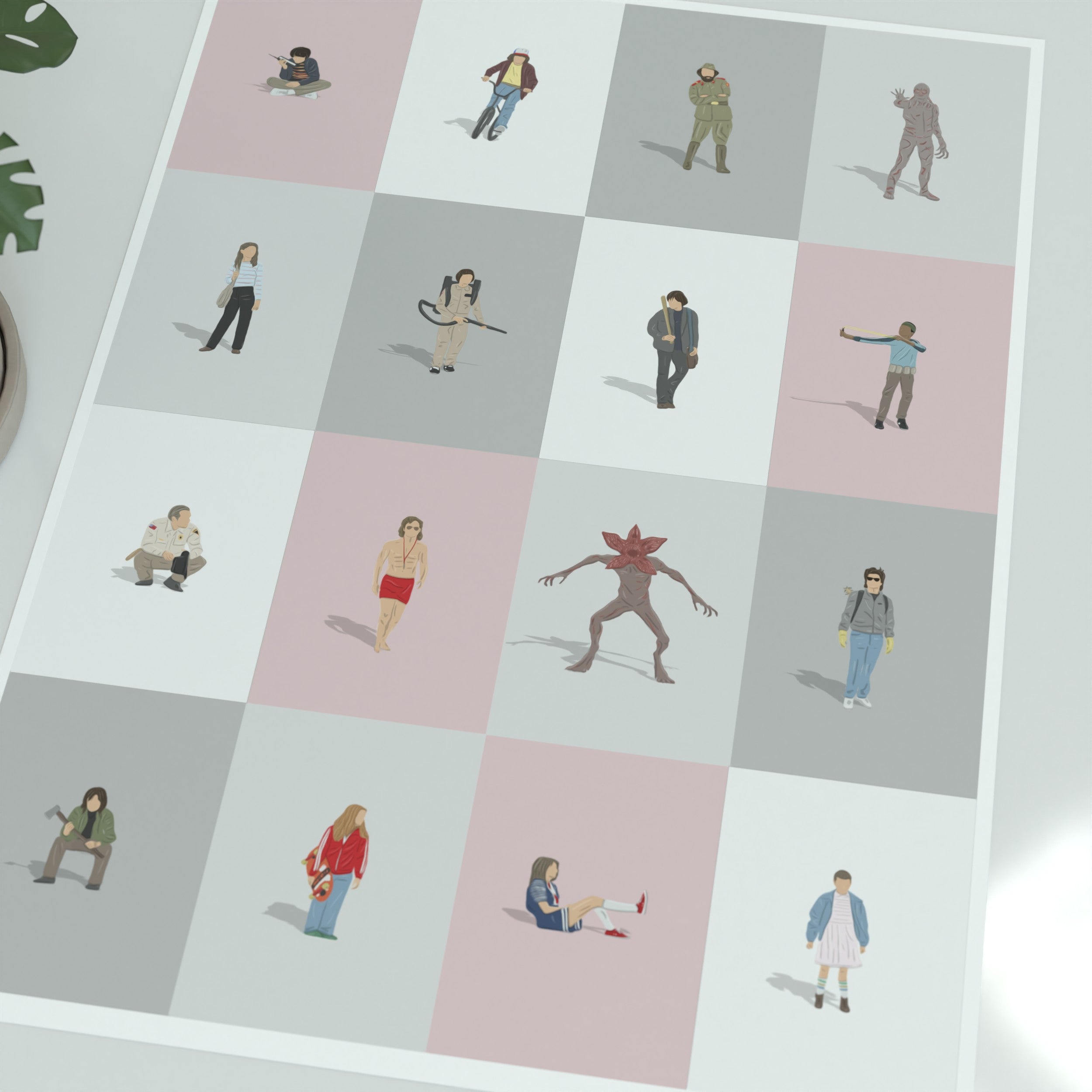 Stranger Things Characters Print - Illustrated Art Print by DGriffinArt - Inlcudes Eleven, Rockin Robin, Hawkins, Vecna, Hellfire Club