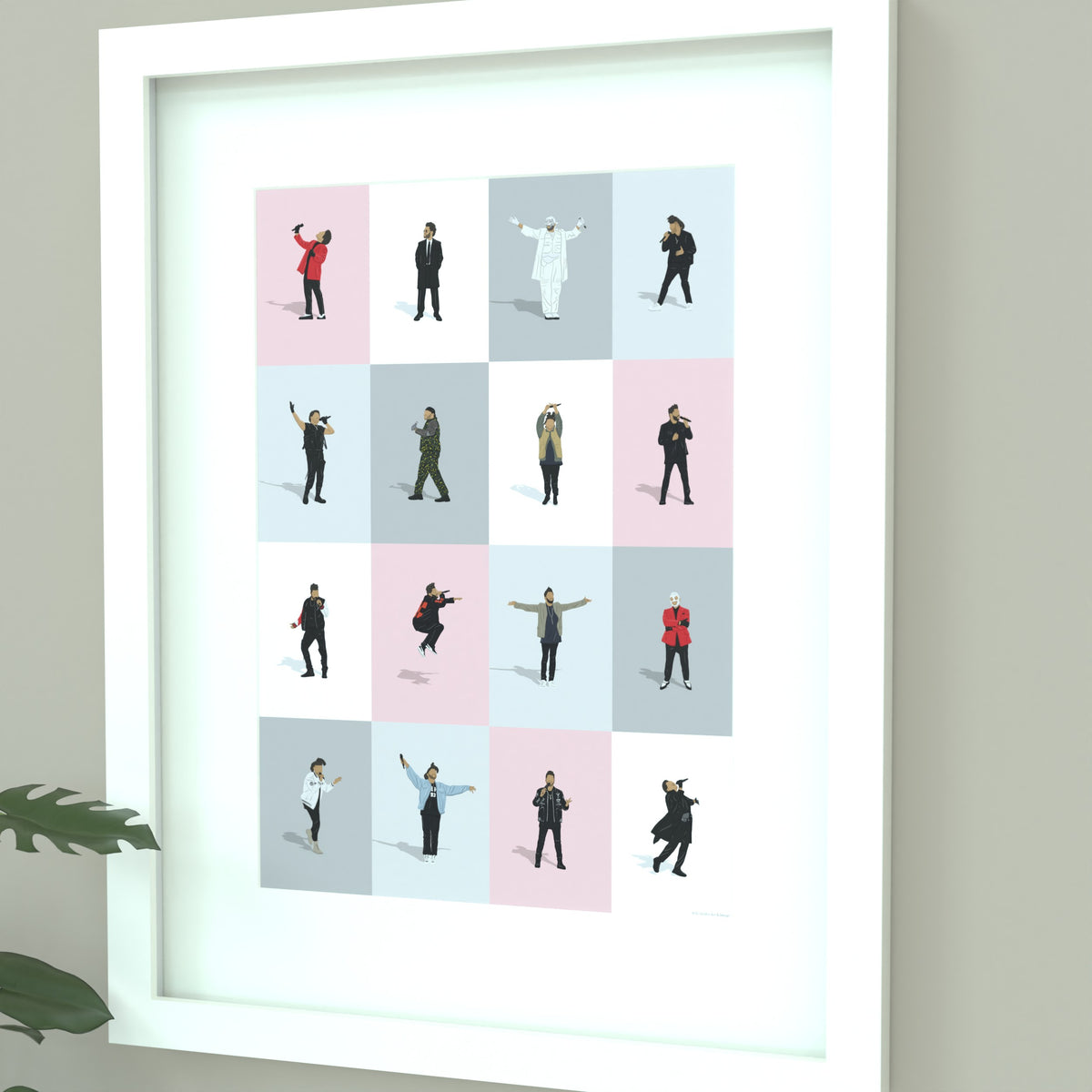 The Weeken Design The Weeknd Iconic Outfits Print | DGriffinArt