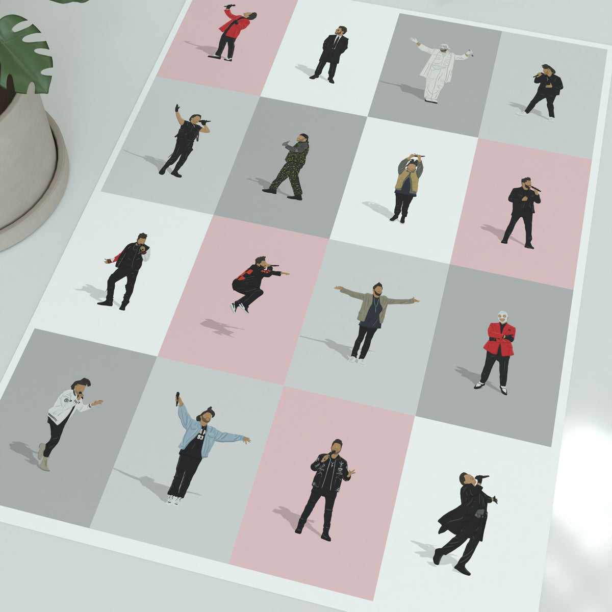 The Weeken Design The Weeknd Iconic Outfits Print | DGriffinArt