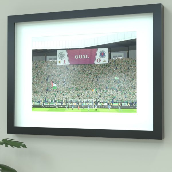 Celtic 2024 Scottish Cup final illustrated print