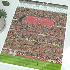 Southampton 2024 Play offs illustrated print