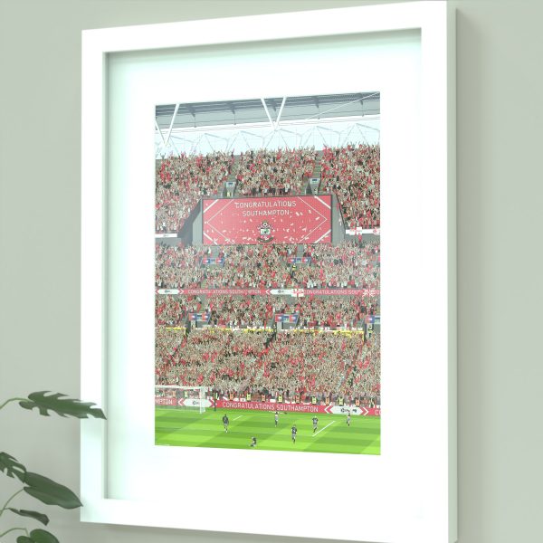 Southampton 2024 Play offs illustrated print
