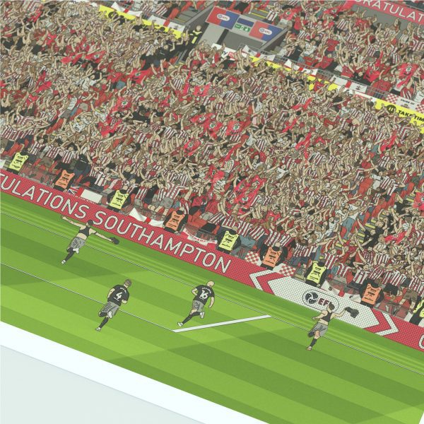 Southampton 2024 Play offs illustrated print