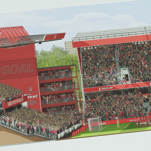 Panoramic Print of the City Ground Nottingham Forest FC