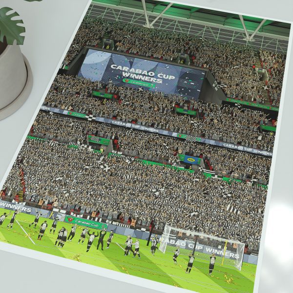 Newcastle United 2025 Carabao Cup Champions Print